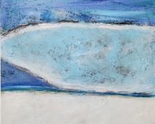 Iceland Series #11, 2020, mixed media on canvas, 20 x 20"
