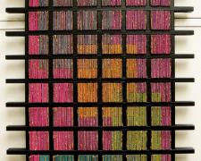 Chromatic Interference #3, 2015 mixed media,  48 x 23 1/2 x 1 3/4"