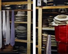 Haberdashery, 2005, C-print and acrylic on panel, 27 x 54"