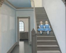 The Old Stairwell, 2007, oil on canvas, 40 x 30"