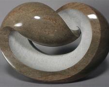 The Wave Of Love, 2006, Tennessee marble, 11 1/4 x 16 1/2 x 6 1/2"