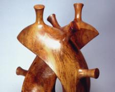 Memory of Horn, 2004, Texas pecan, 27 1/2 x 17 x 11 1/2"