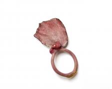 Masumi Kataoka, "Untitled" (1), 2023, ring: copper, enamel, gold, 2 x 1 x 1 1/4"