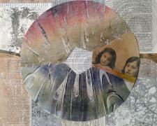 Hidden Portraits, 2014, mixed media, 16 x 16”