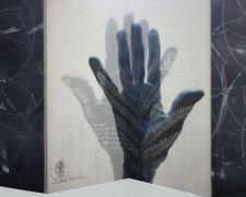 hand talk, 2012, monotypes, archival pigment print, concertina structure, 10 1/4 x 4" closed / 10 1/4 x 16 1/4" open