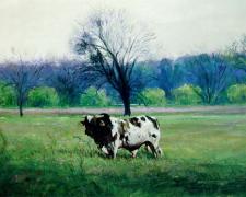 Theseus Before the Minotaur, 2005, acrylic on paper, 16 x 22"