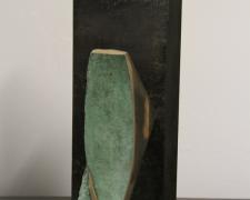 Mirror's Edge, bronze, paint 15 x 11 x 6 3/4"