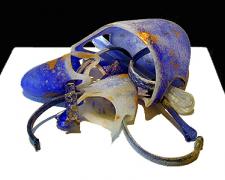 Artifact Still Life #8, 1990, blown and manipulated glass, gold leaf, dimensions variable