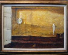 "Shed", 1971, acrylic on masonite, i.s. 23 1/2 x 35 1/4" (Secondary Market)