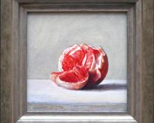 Torn Fruit, 2008, acrylic on panel, 8 1/2 x 8 1/2"