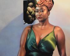 "Venus", 2024, pastel on paper, p.s. 50 x 38" / f.s. 52 3/4 x 41"