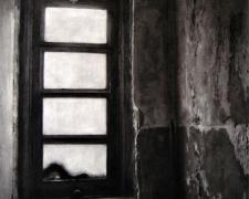 Lady's Room II, 2006, charcoal on paper, i.s. 30 1/2 x 26"