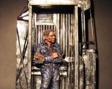 The Worker 2011 Mixed Media, Ceramic 33 1/2 x 19 x 6 1/2”