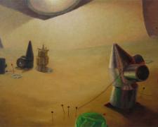 The Witches' Hour 2007 Oil on wood 13 3/4 x 20 3/4"