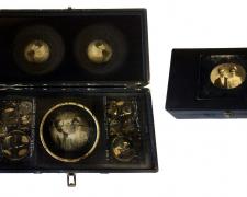 Prenuptials of Heaven and Hell, 2015, assemblage, 4 x 17 x 5"