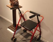 Satellite Singer 2013 Wooden head, MP3 player and audio, medical walker, stand