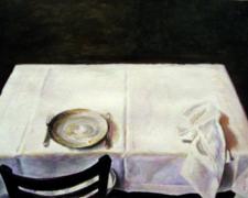 Repast, 2008, acrylic on paper, 4 3/4 x 6 7/8"