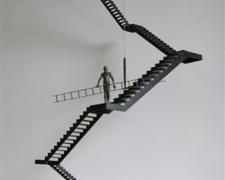 Vertical Desire, 2007, bronze, steel, cable, 41 x 20 x 24"