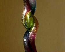 Equinox, 2002, blown glass, 49 x 9 x 8"