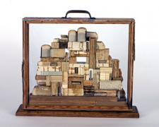 The Lost Library 2008 Assemblage 15 1/2 x 18 x 4 3/4"