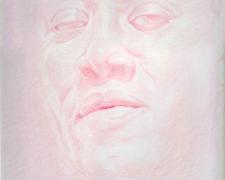 Saint Paul, 2013, crayon on paper, f.s. 14 x 11 1/2" / i.s. 9 x 6 1/2"