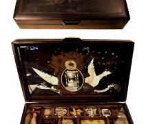 Little Botanica Gift of Angels, 2009, assemblage, 11 x 16 x 3"