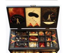 Never Used Kit for Navigation of the Fall, 2010, assemblage, 8 x 14 x 7"