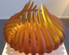 Amber Cleft, 2009, sandblasted, 12 x 15 x 15"