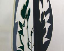 Shadow Land, 2013 painted steel 57 1/2 x 17 x 17"