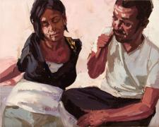 Gestures #2, 2009, oil on panel, 9 x 12"