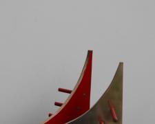 Tumbler, 2011 polished silicon bronze, brass, paint 6 x 8 1/2 x 6"