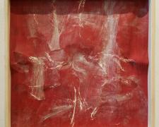 Untitled (Veinte poemas de amor), 2018, sandpaper sheets, wood frames, 95 x 19"/ 9 1/2 x 9 1/2" each frame