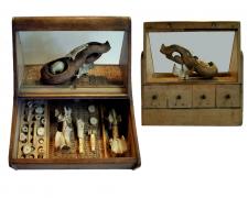 Little Museum for Emerging Marrow, 2015, assemblage, 14 x 15 x 12"