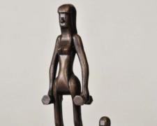 "Woman and Child", 2000, bronze, 9 3/8 x 5 1/2 x 5 1/2", edition 1 of 6