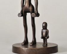 "Woman and Child", 2000, bronze, 9 3/8 x 5 1/2 x 5 1/2", edition 2 of 6