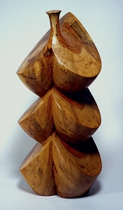 Awakening of the Spring, 2004, Texas pecan, 26 x 12 x 10 1/2"