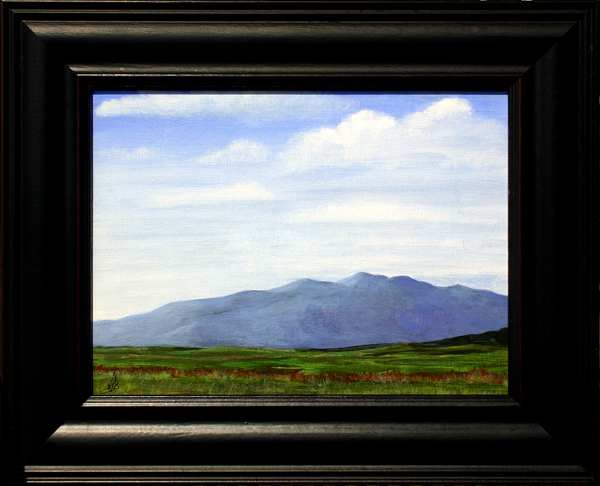 Springtime in the Rockies, 2013, acrylic on canvas panel, f.s.13 1/2 x 16 1/2" / i.s. 9 x 12"