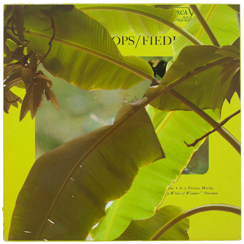 Kathyrn Dunlevie, "Field Ops", 2011, mixed media on vintage album cover, i.s. 12 1/2 x 12 1/2" / f.s. 18 x 18"