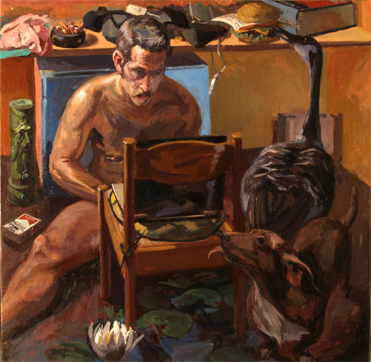 Questa Non E Una Pipa, 2008, oil on canvas, 36 x 36"