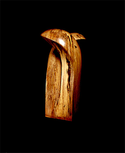 High Tide, 2002, pecan, 26 x 12 x 12"