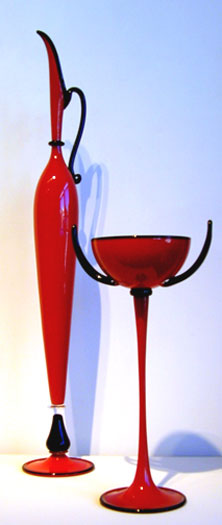 Red Pair, 2006, blown, 29" (greatest height)