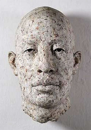 Rostro Grande Blanco, 2008, bronze, ed. 4/8, 29 1/2 x 19 3/10 x 16 9/10"