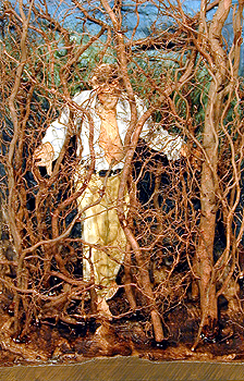 Man in a Thicket 2003 Mixed media 6 5/8 x 4 3/4 x 2 3/4"