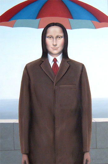 Mona Magritte 2006 Oil on canvas 36 x 24"