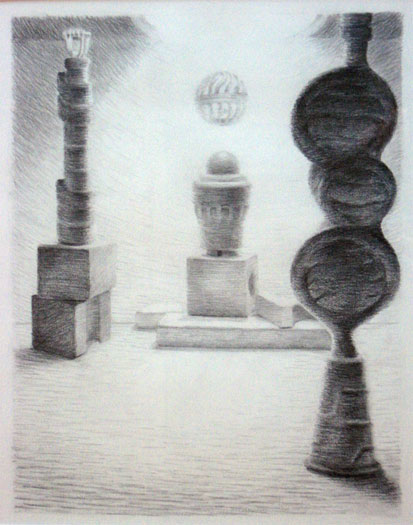 Los Illuminados: American Theocracy, 2008, graphite on paper,  i.s. 12 1/2 x 10"