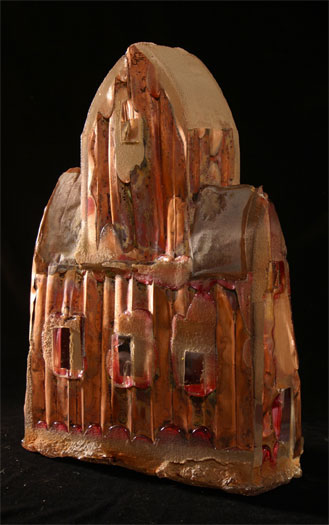 Reconstruction, 2007, sand cast glass, 16 x 11 x 6"