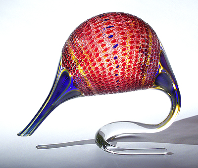 Torrid Intrepid Throb, 2003, glass, 18 x 22 x 11"