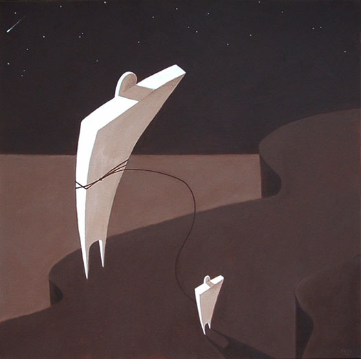 Release of Desire, 2009, acrylic on canvas, 24 x 24"