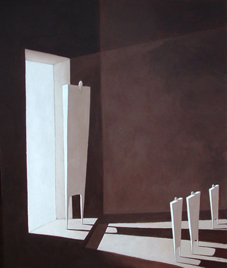 The Contagious Dark Heart, 2009, acrylic on canvas, 36 x 30"